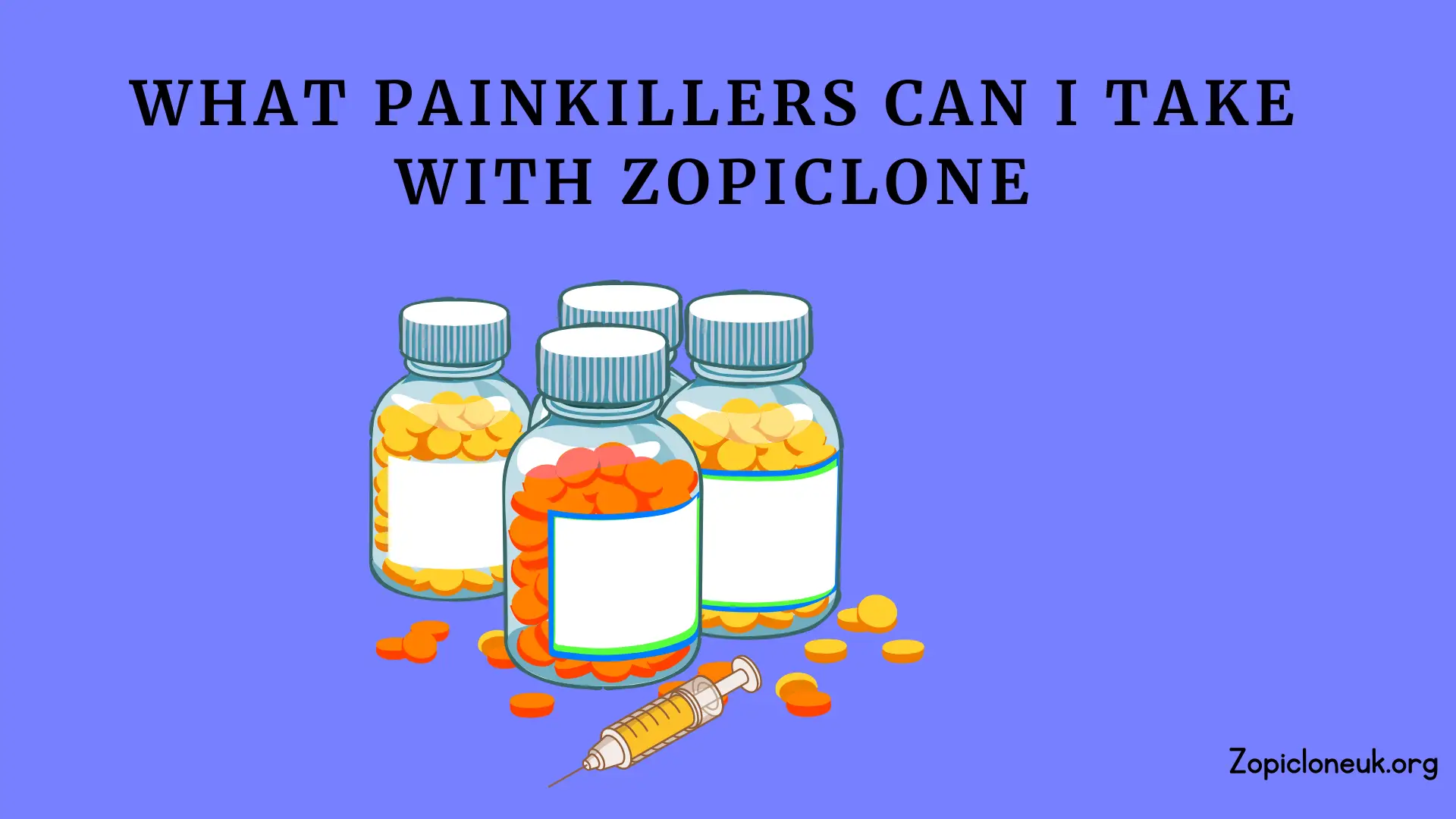 What Painkillers Can I Take with Zopiclone